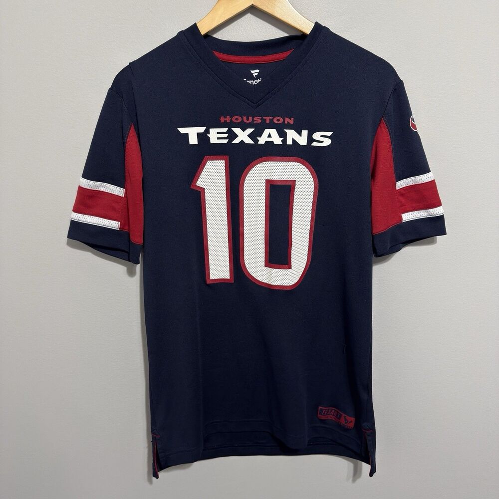 NFL Houston Texans 10 DeAndre Hopkins Fanatics Jersey Blue Size Medium